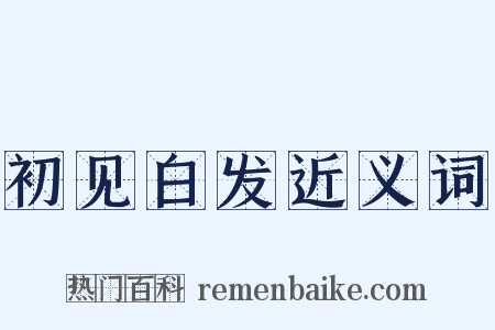 初见白发近义词是什么意思的图片